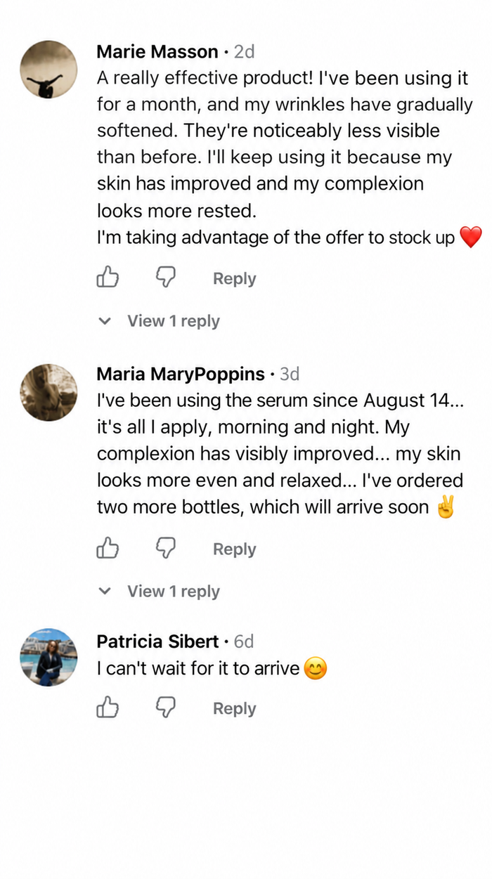 Customer comment screenshot