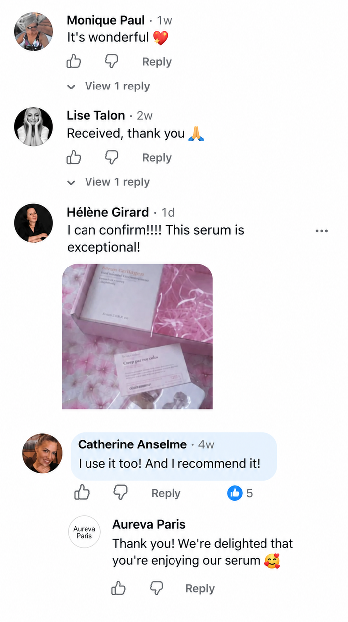 Customer comment screenshot